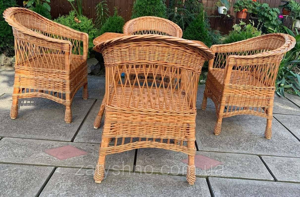 Плетені меблі з низькою спинкою Київ - фото 5