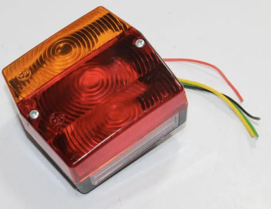 Ліхтар причепа діодний жовто-червоний на болтах з дротами (габарит, стоп, поворот) Вінниця - фото 2