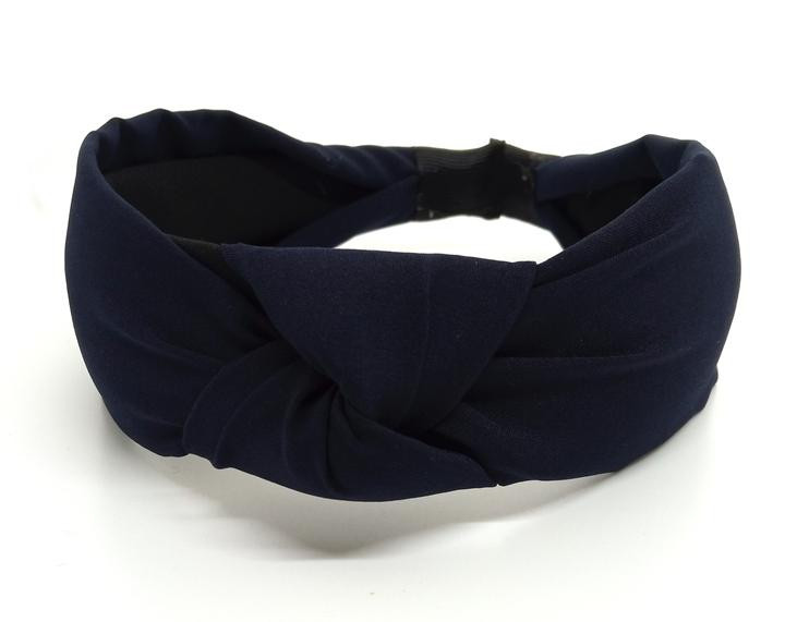 Обруч чалма темно-синій Київ - фото 1