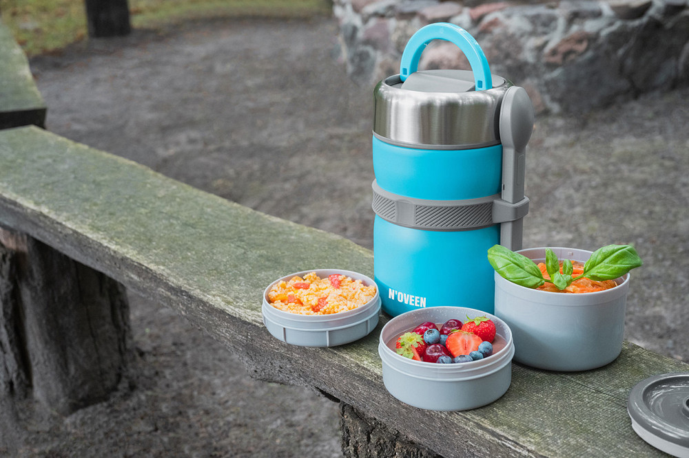 Термос пищевой Noveen TB963 Blue Одесса - изображение 8