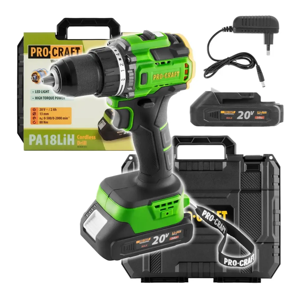 Акумуляторний шуруповерт Procraft  2 А·год  20 В безщітковий компактний інструмент з 1 АКБ Li‑Ion та зарядним Гарантія 3 Роки Львів - фото 10