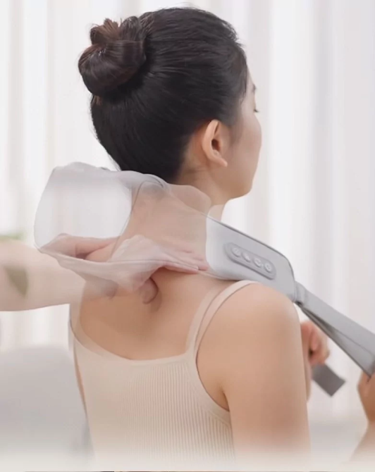 Масажер роликовий для шиї та плечей HJ188 (Сірий) Київ - фото 6