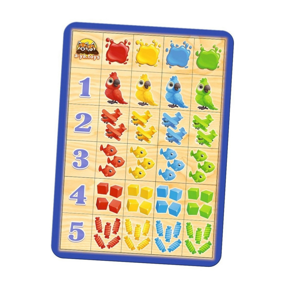 Деревянный пазл-сортер 