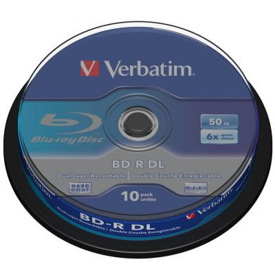 Диск BD Verbatim DL 50Gb 6x Cacke 10шт (43746) Вінниця - фото 1