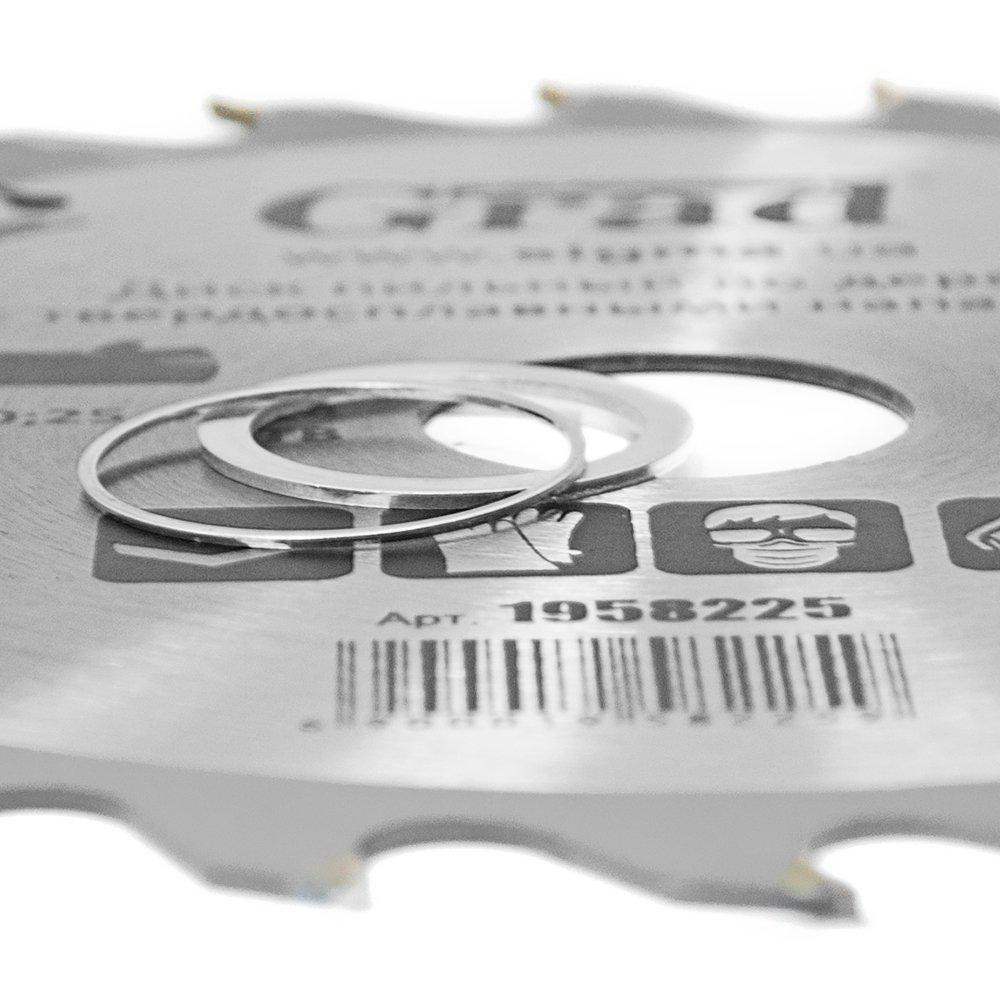 Диск пиляльний для дерева з твердосплавними напайками Ø 200 × 32 (30;25.4) × 24Т, 7000об/хв GRAD (1958225) Київ - фото 3