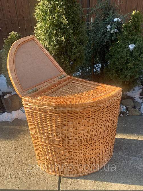 Корзины плетеные угловые из лозы для белья Киев - изображение 10