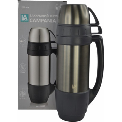 Термос Line Art Campania 1200 мл графітовий (8087LA-11) Винница - изображение 4