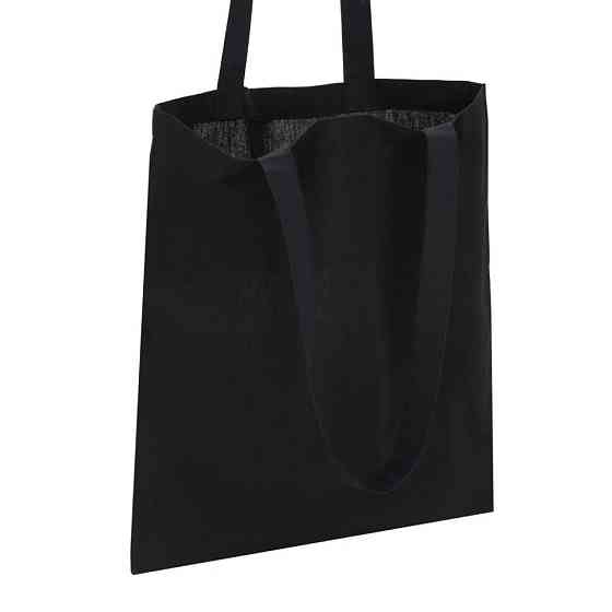 Екосумка для покупок Сумка-шоппер чорна, розмір 38 х 42 см (140 г/м2) Вінниця