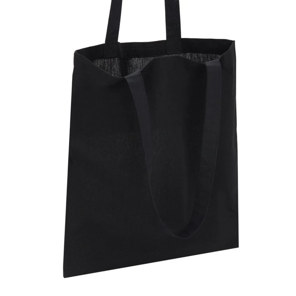 Екосумка для покупок Сумка-шоппер чорна, розмір 38 х 42 см (140 г/м2) Вінниця - фото 3