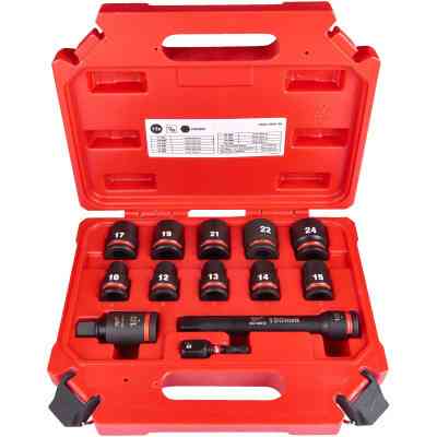Набір головок Milwaukee ShW 1/2 -10, 12, 13, 14, 15, 17, 19, 21, 22, 24 мм, 13 шт. (4932480456) Вінниця