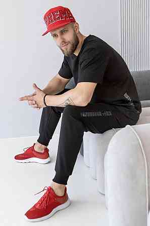 Штани джогери чоловічі TotalFit EM1 L, Чорний Київ