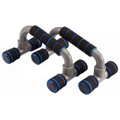 Упори для віджимань LiveUp Plastic Push Up Bar LS3164E чорний 14.5х23.2х12-10см (6951376107296) Вінниця