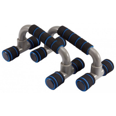Упори для віджимань LiveUp Plastic Push Up Bar LS3164E чорний 14.5х23.2х12-10см (6951376107296) Вінниця - фото 1