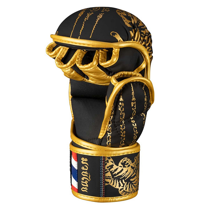 Рукавиці для ММА Phantom Muay Thai Black Gold S/M (капа у подарунок) Кам'янське - фото 4