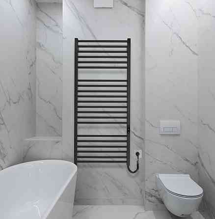 Електрична рушникосушка HF Derby 1170х530 TR K чорна матова Київ