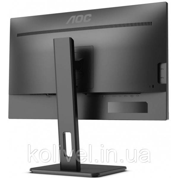 TFT 23.8" AOC Q24P2Q, IPS, QHD, 75Гц, DP, HDMI, D-Sub, USB хаб, HAS, Pivot, колонки, чорний (Q24P2Q) Київ - фото 3
