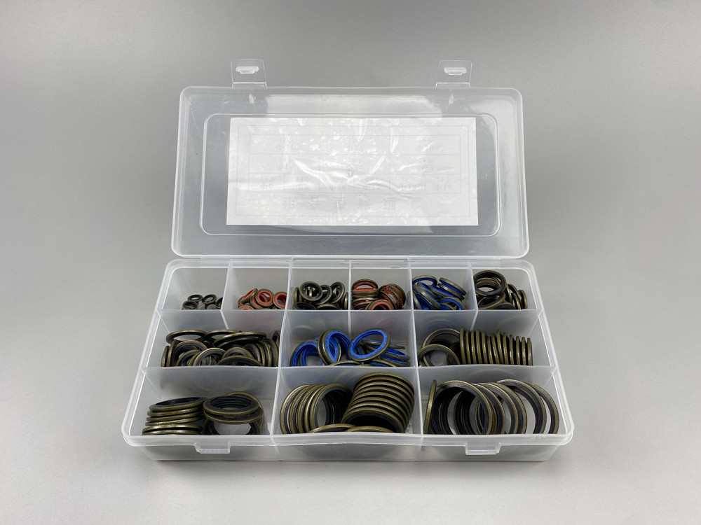 Набір шайб із гумовими кільцями (245 шт.) для будь-якої гідравліки. (12 різновидів; від М6 до М30) Мукачево - фото 8