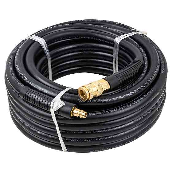 Шланг гумовий повітряний армований із фітингами 10 мм х 17 мм х 15 м Rockforce RF-AHC-10/L Одеса