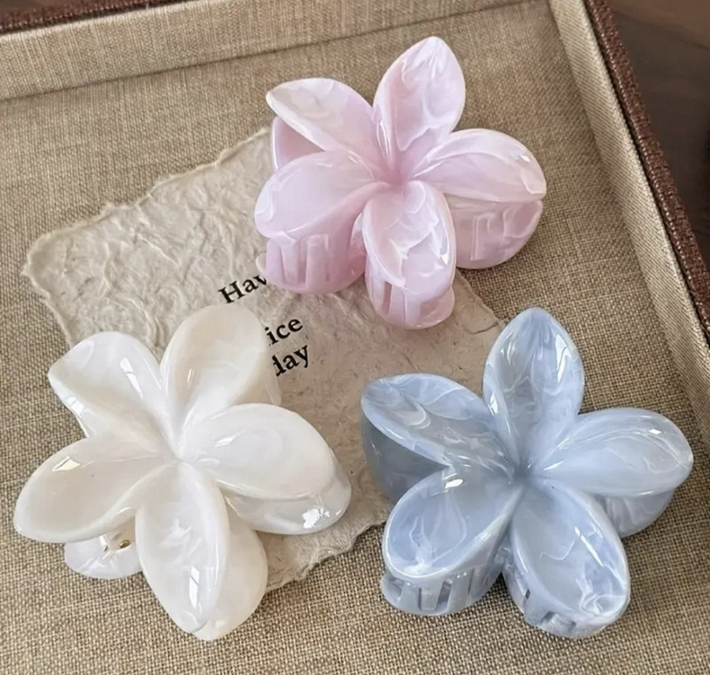 Заколка-крабік квітка Блакитний Смела - изображение 2