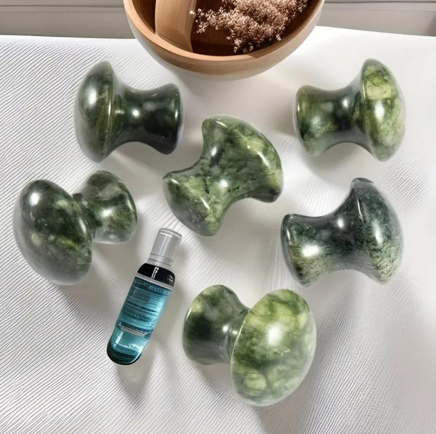 Нефритовый массажер для лица Грибок (42*38 мм), массажер для лица, 1 шт. Киев - изображение 6