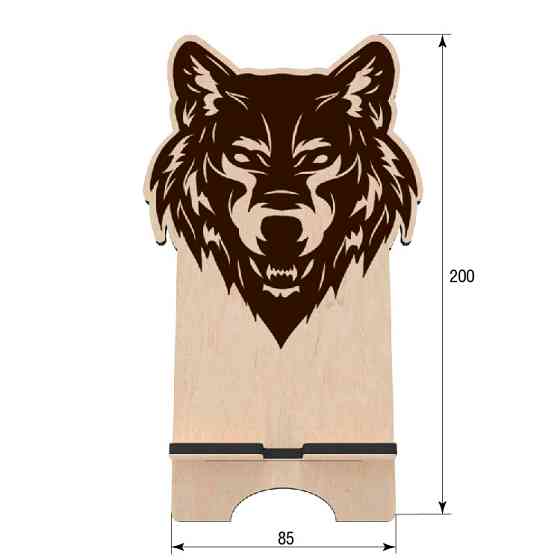 Підставка під телефон EKOSTAR Вовк Київ