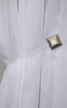 Магніти для штор і гардин (210м) Квадрат набір 2 шт Сріблястий (81-121) Київ