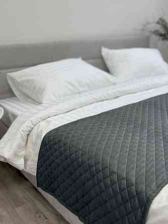 Ecotton Покривало-доріжка на ліжко Ecotton 70х230 см Саші антиалергенна двостороння сіра Nid Gr Коломия