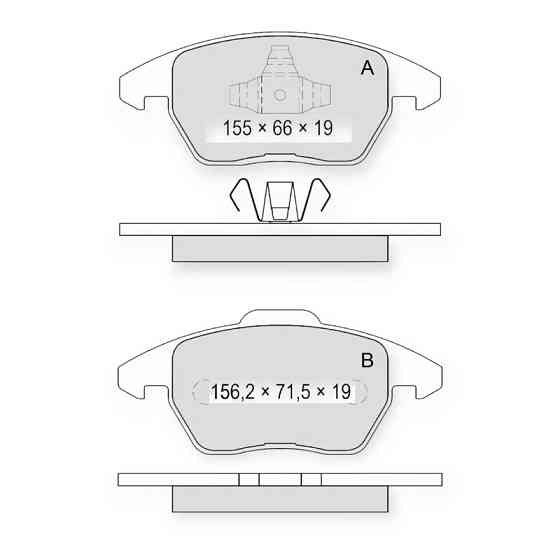Колодки передние Форд Мондео IV (Dafmi elli) тормозные Мукачево