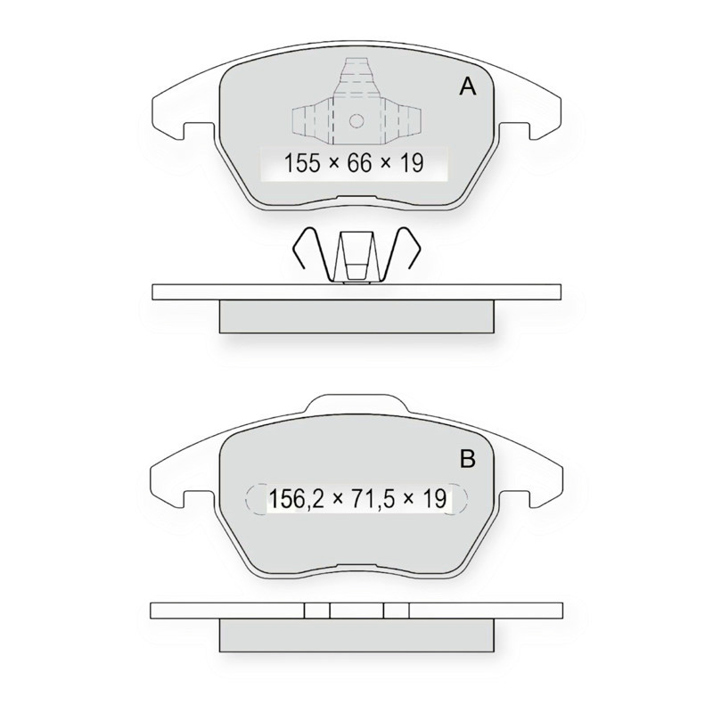 Колодки передні Ford Mondeo IV (Dafmi elli) гальмівні Мукачево - фото 1