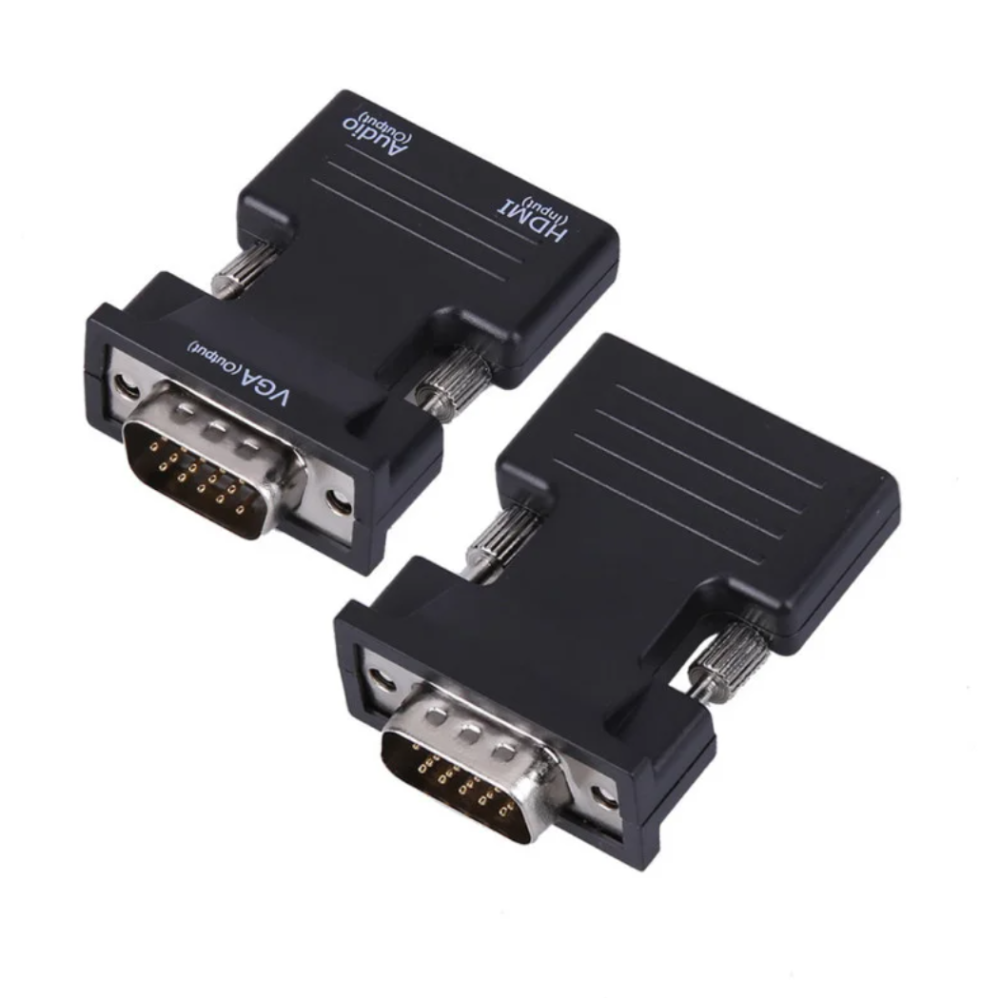 Конвертер HDMI to VGA OUT  перетворювач сигналу HDMI на VGA з підтримкою аудіо 3,5 мм, HD Одеса - фото 1