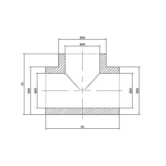 Тройник PPR Thermo Alliance 40 Київ
