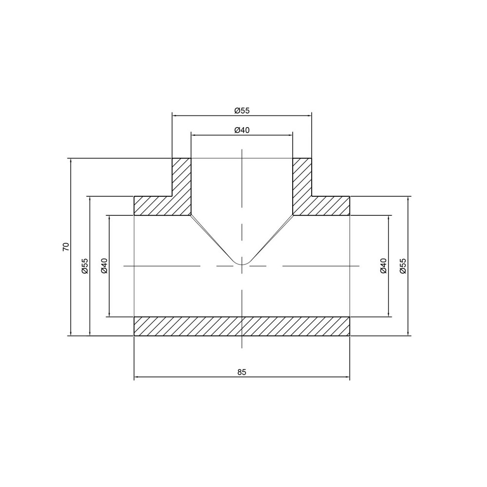 Тройник PPR Thermo Alliance 40 Київ - фото 6