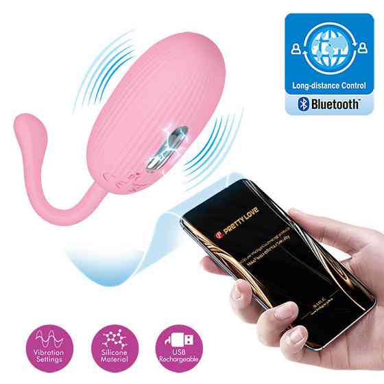 Віброяйце - Pretty Love Doreen Electric Shock Egg Light Pink (App) Sex Aura Київ