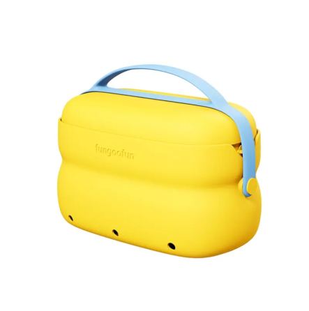 Сумка 2в1 силіконова косметичка водонепроникна для аксесуарів у ванну кімнату і душ, дорожня, жовта Кам'янець-Подільський