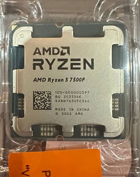 Новий процессор Amd Ryzen 5 7500f 3.7 (5.0)Ghz 32mb cash сокет AM5. Киев - изображение 1