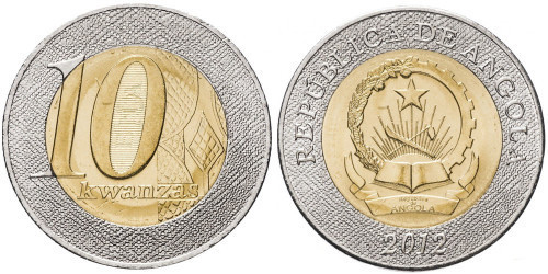 10 кванз 2012 Ангола UNC Полтава - фото 1