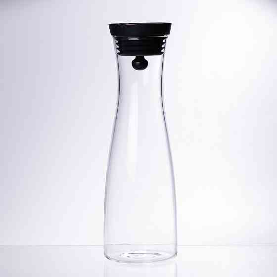 Стеклянный графин с крышкой 1.5 (л) для воды, сока, лимонада HP-19-44 Киев