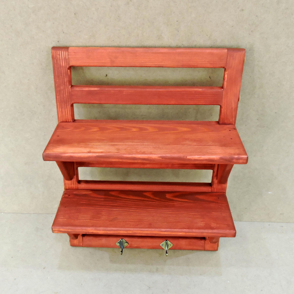 Настінна полиця "Макау" корал Миколаїв - фото 3