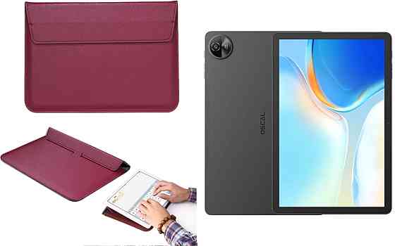 Чехол-конверт VitoCase для Blackview Oscal Pad 90, с функцией подставки для планшета Бордовый Киев