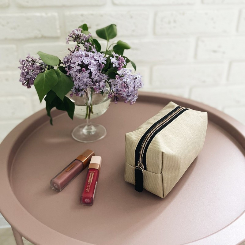 Набор косметичек 2 шт K020-beige (бежевый) Сумы - изображение 3
