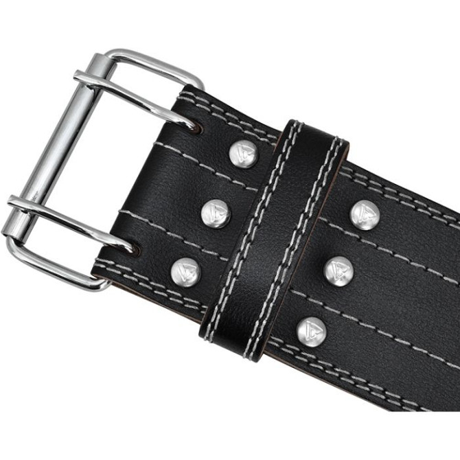 Пояс для важкої атлетики RDX Leather Black/White L Каменское - изображение 4