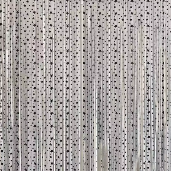 Дощик-штора «Зоряне небо» фольгована для прикраси фотозони, білий Кам'янець-Подільський