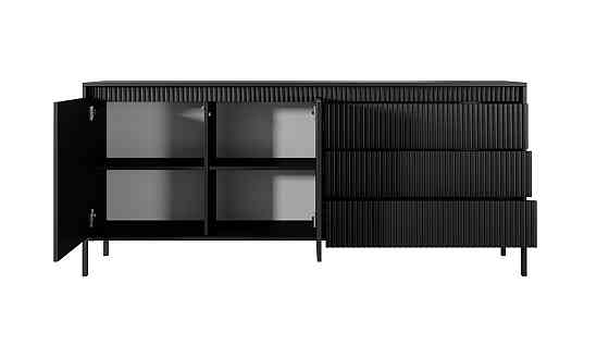 Комод Perfect Home Сенсо / Senso 2-дверний з 3 шухлядами 2D3S/187 Чорний (PFH-091136) Дніпро