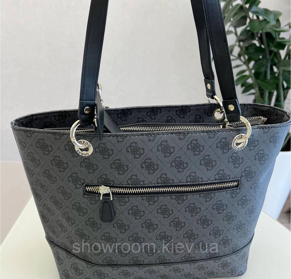 Жіноча сумка шоппер Guess (866530) сіра Київ - фото 4