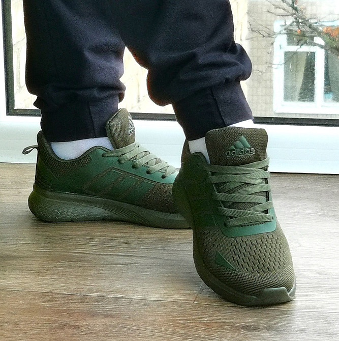 Кросівки Adidas Зелені Адідас BOOST Колір Хакі Жіночі Чоловічі (розміри: 36,37,38,39,40) Дніпро - фото 3
