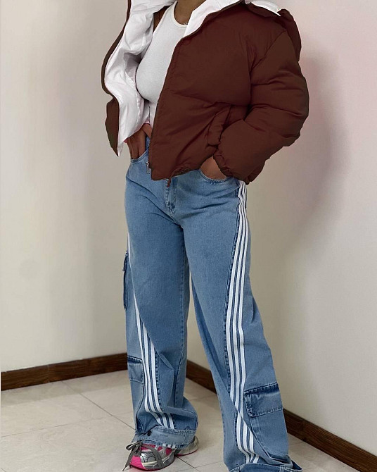 Жіноча стильна повсякденна куртка плащівка еммі Шоколад, 46/48 Одеса - фото 5