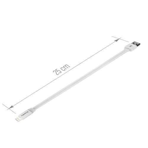 Кабель USB Lightning ColorWay CW-CBUM-LM25W 2,4A 0,25м білий Житомир - фото 4