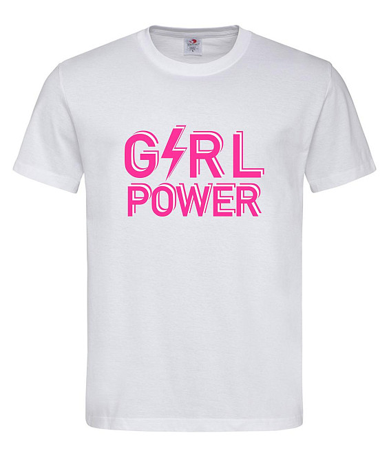 Футболка "Girl Power" чорна – стильна жіноча футболка з принтом, 100% бавовна Городище - фото 1