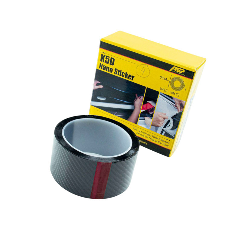Лента клейкая карбон 50мм*5м черная глянец K5D Nano Мукачево - изображение 1