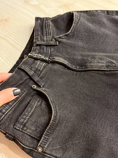 Джинсы женские Sherocco 7032 клеш от колена высокая посадка стрейчевые коричневые, чёрний з коричневим, 31, 31, 79 см, 107 см Киев - изображение 4